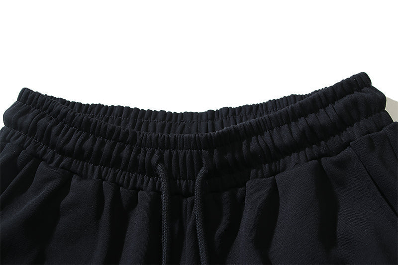 Off White Striped Wave Print Pants