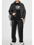 Versace embroidered logo puffer jacket