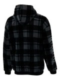 PUMA check-pattern drawstring hoodie
