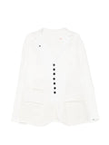 Klasica button-up notched-lapels jacket