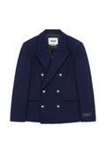 MSGM double-breasted peak-lapel jacket