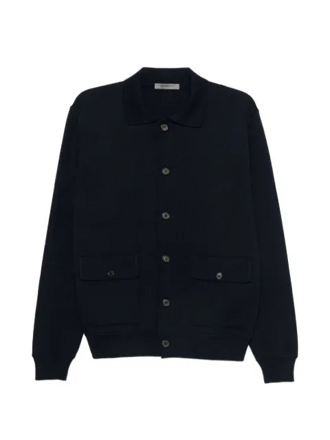 Corneliani button-up flap-pocket cardigan