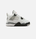 Air Jordan 4 Retro White Cement Infant/Toddler Lifestyle Shoe – Summit White/Fire Red/Cement Grey/Black