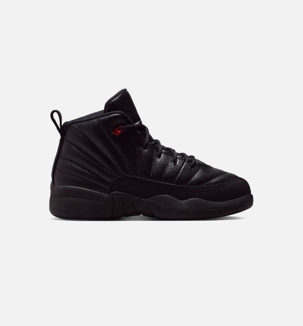 Air Jordan 12 Retro Bloodline – Preschool Lifestyle Shoe in Black/Varsity Red