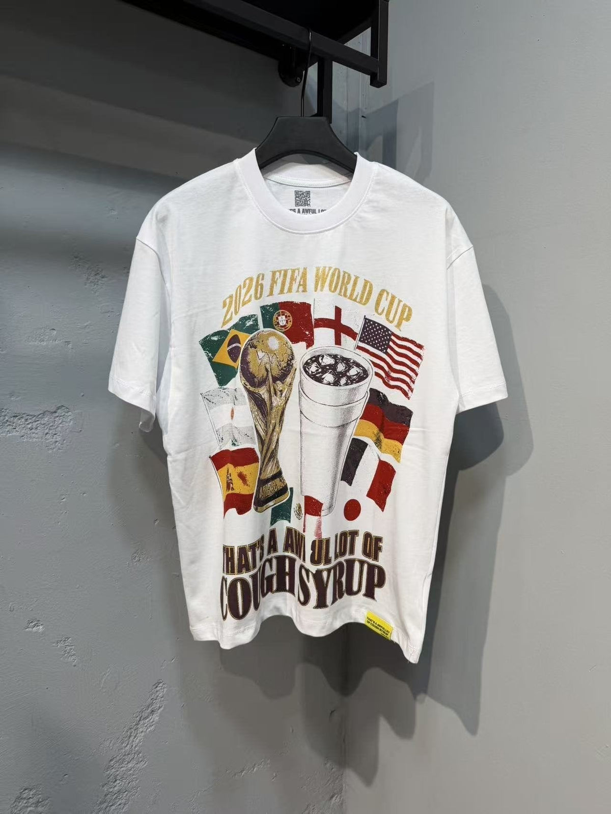 THAT'S A AWFUL LOT OF COUGH SYRUP World Cup Graphic Short-Sleeve T-Shirt