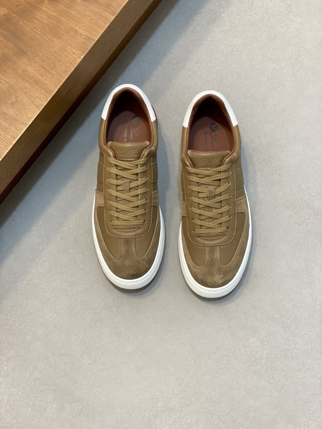 Loro Piana Men's Paneled Low-Top Sneakers