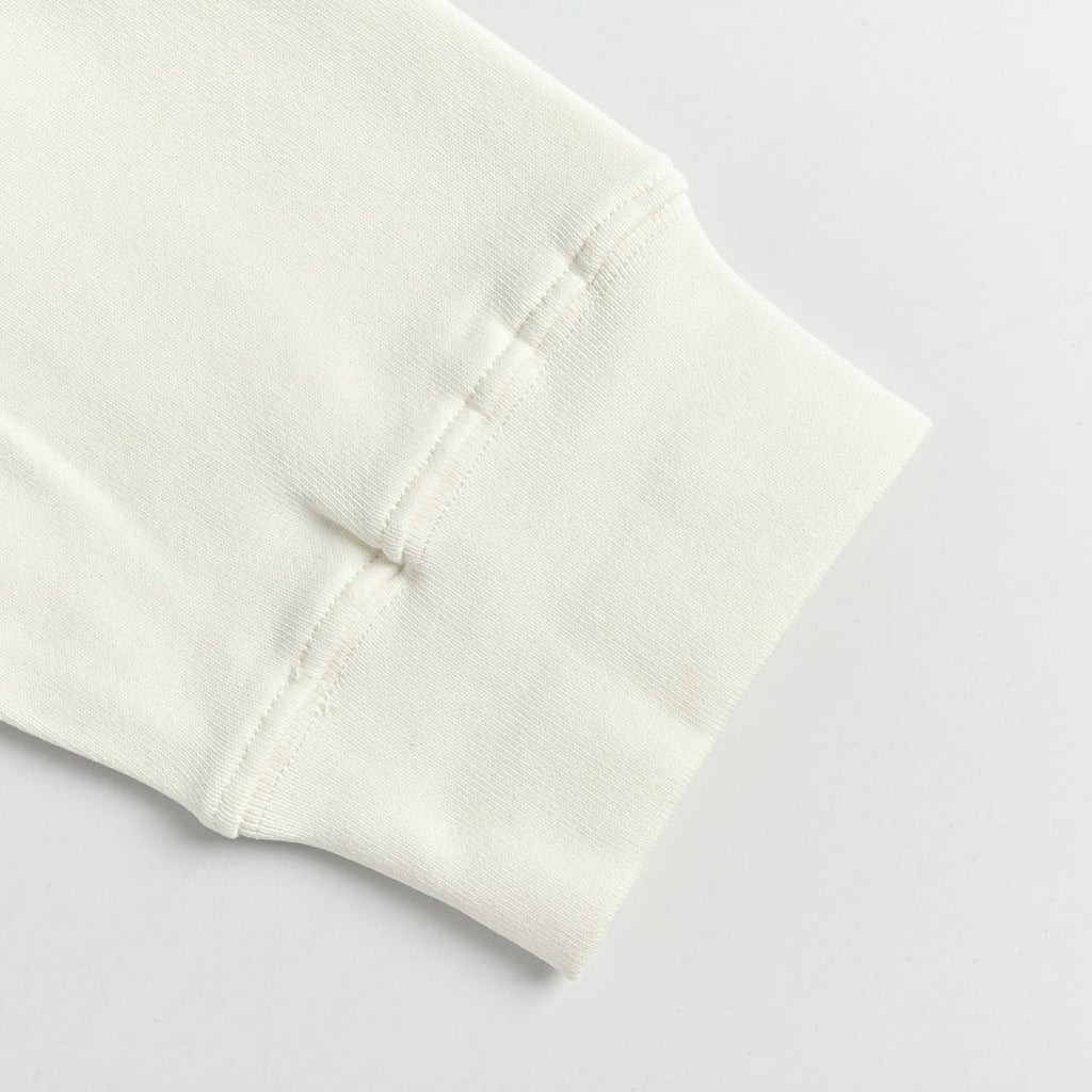 Moncler 26SS Contrast Color Large Logo Crew Neck Sweatshirt White