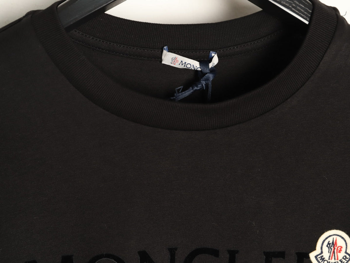 Moncler Lettering Long-Sleeve T-Shirt - Black